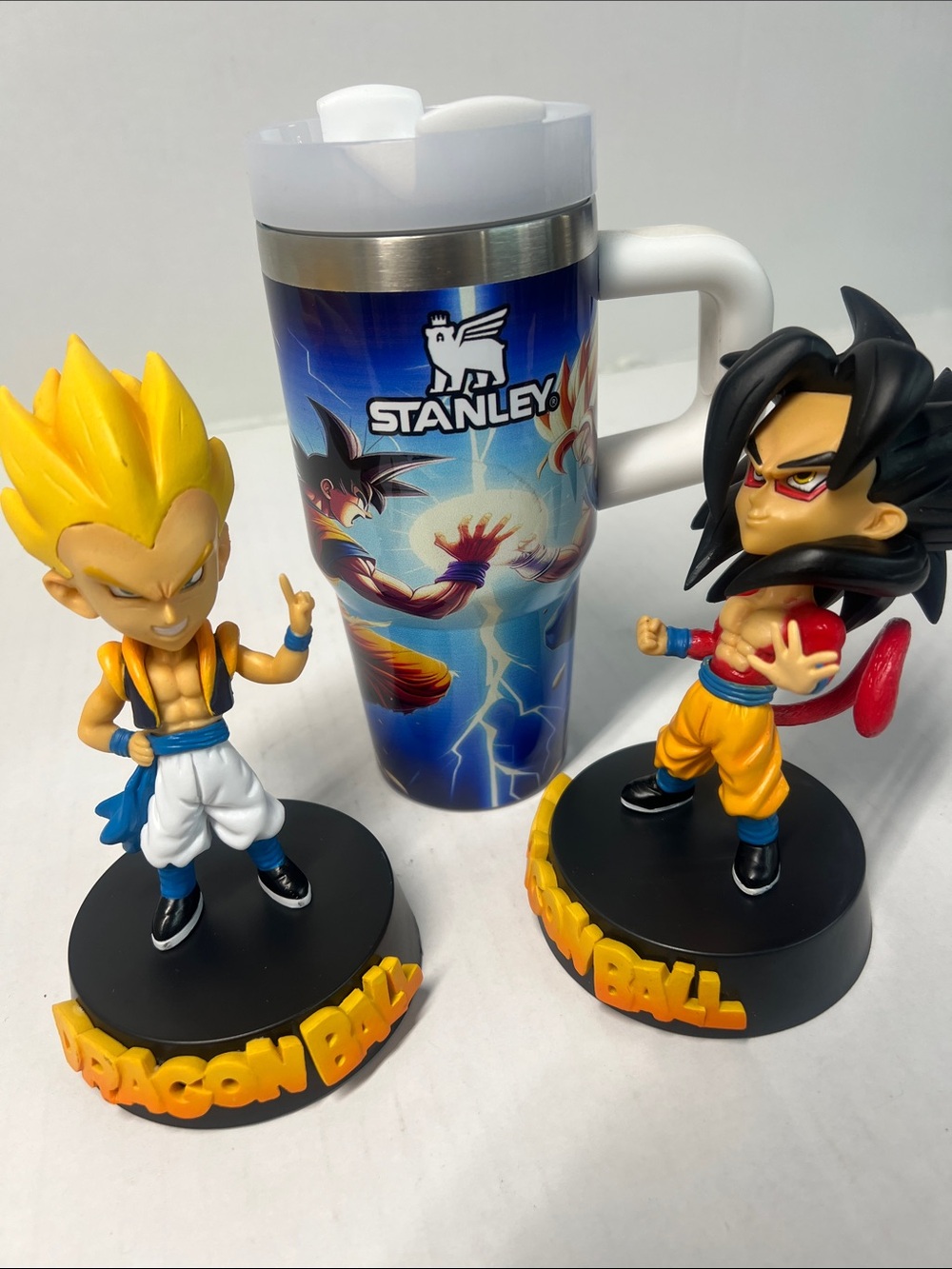 Stanley Blue Dragon Ball Z Character Travel Mug with White Lid